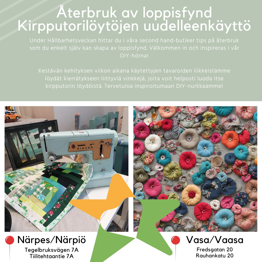 Kirpputorilöytöjen uudelleenkäyttö featured image