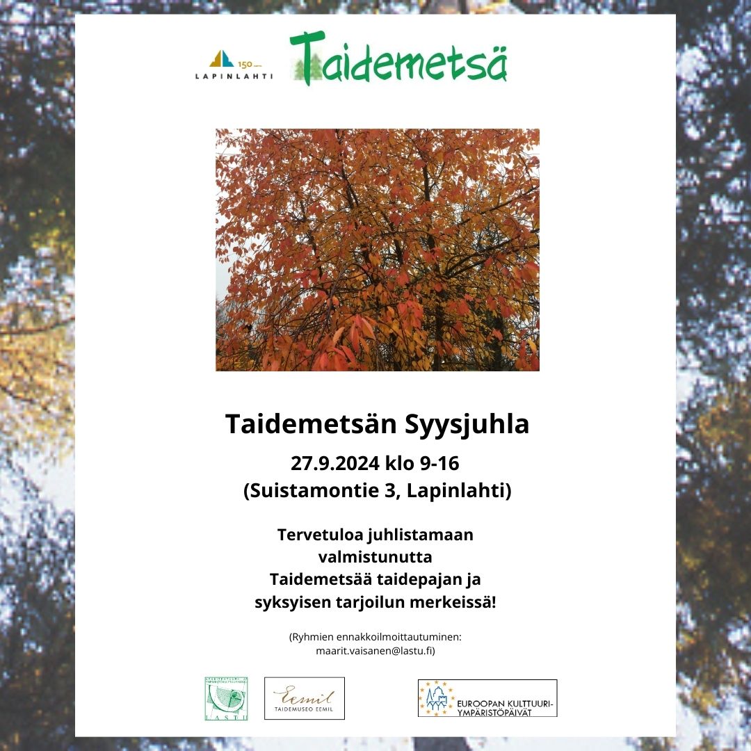 Taidemetsän syysjuhla featured image