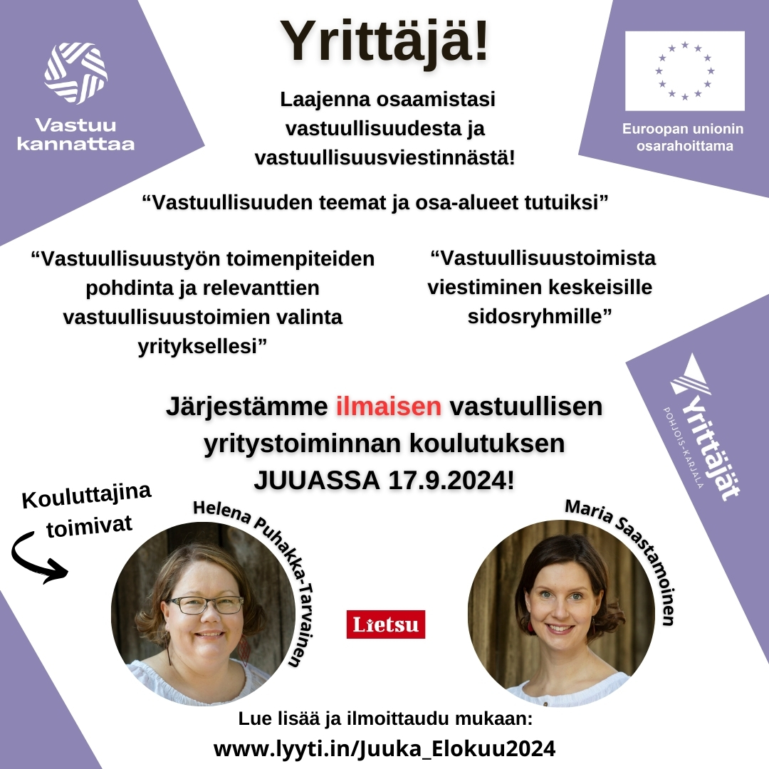 Vastuullinen yritystoiminta – työpajapäivä featured image