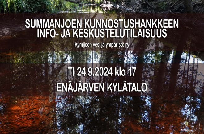 Summanjoen kunnostushankkeen info- ja keskustelutilaisuus featured image