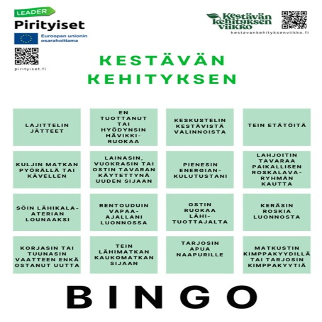 Kestävän kehityksen bingo featured image