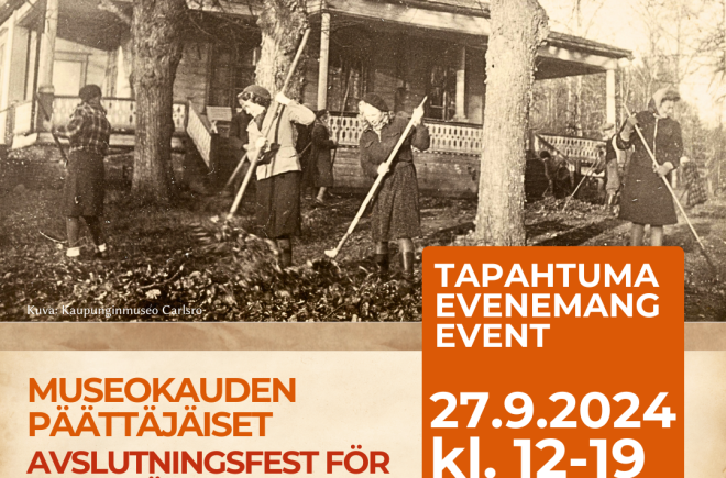 Museokauden päättäjäiset kaupunginmuseo Carlsrossa | Avslutningsfest för museisäsongen på stadsmuseet Carlsro featured image