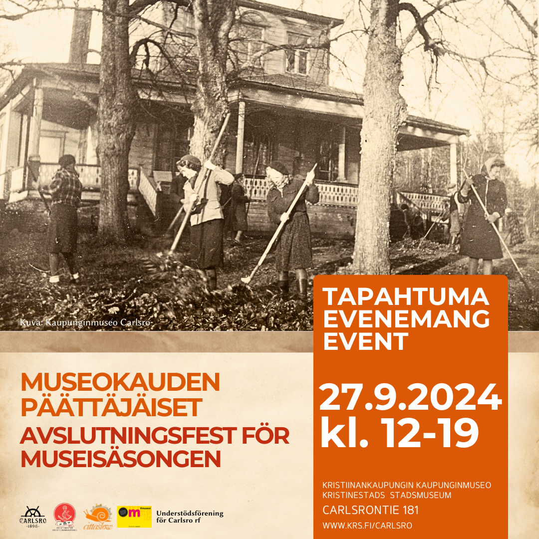 Museokauden päättäjäiset kaupunginmuseo Carlsrossa | Avslutningsfest för museisäsongen på stadsmuseet Carlsro featured image