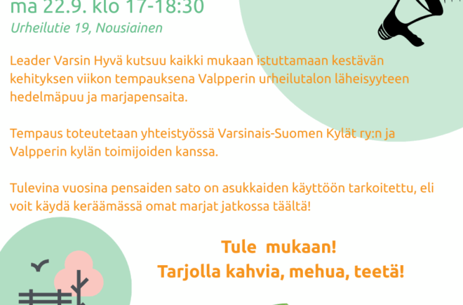Tule mukaan tekemään yhdessä hyvää! featured image