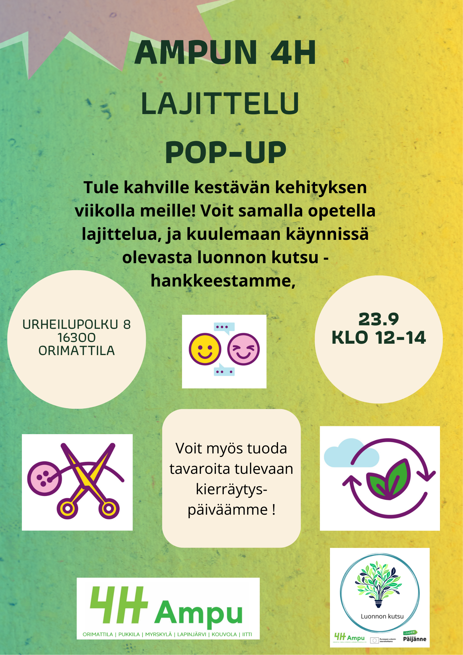 Lajittelu pop-up featured image