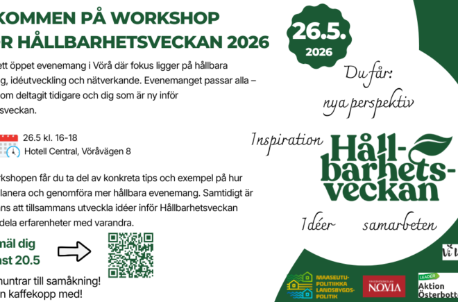Kestävät tapahtumat ja yhteistyö – kohti kestävän kehityksen viikkoa 2026 featured image