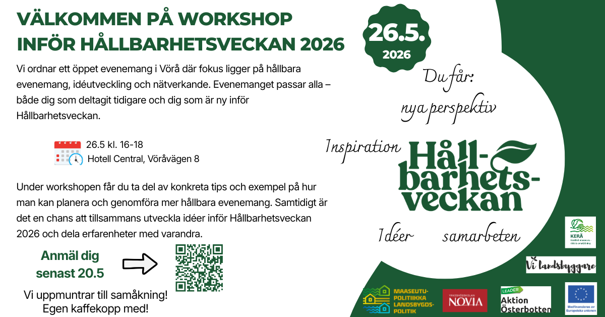 Kestävät tapahtumat ja yhteistyö – kohti kestävän kehityksen viikkoa 2026 featured image