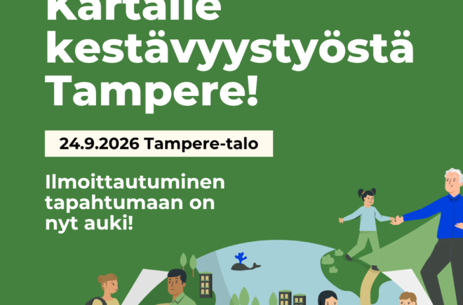 Kartalle kestävyystyöstä Tampere! featured image