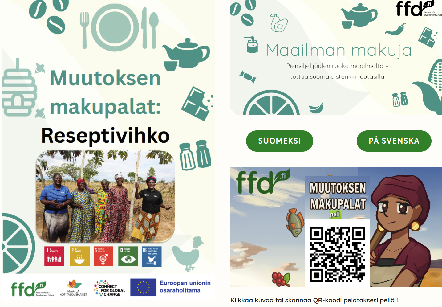 Muutoksen makupalat – globaalikasvatus materiaalipaketti featured image