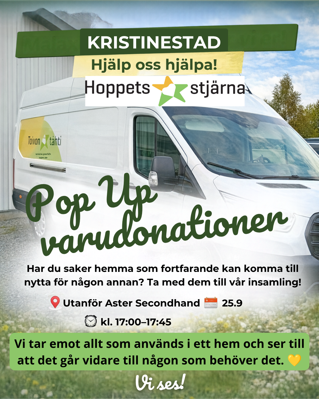 Pop Up varuinsamling Kristinestad featured image