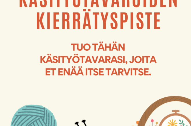 Käsityötavaroiden kierrätyspiste featured image