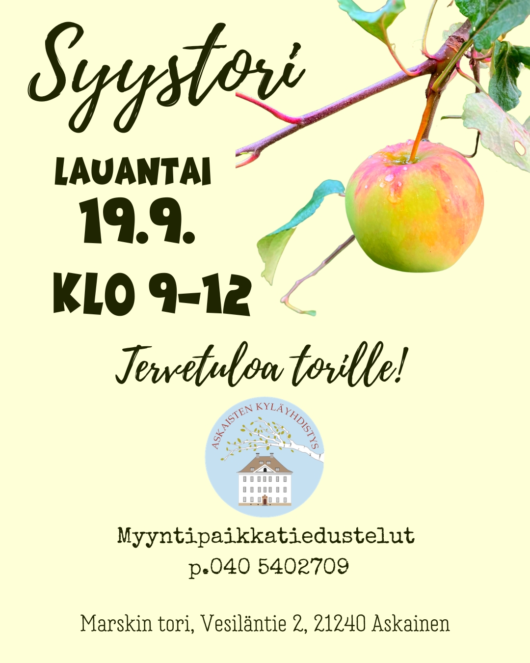 Syystori Marskin torilla featured image